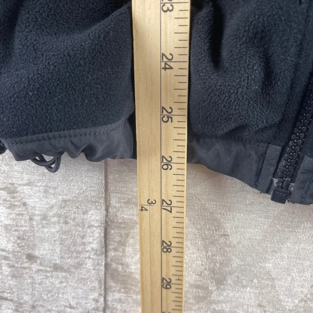 The North Face Denali 2 Women XL Black Hooded Fleece Jacket Recycled Nylon - Picture 4 of 9